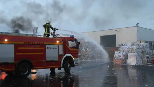 Feuerwehrübung in Ahmsen - © Daniel Hobein(LZ)