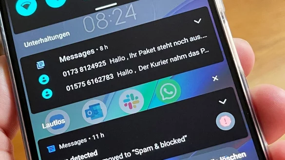 Vorsicht bei verd&auml;chtigen SMS - &copy; Foto: Till Simon Nagel/dpa-tmn
