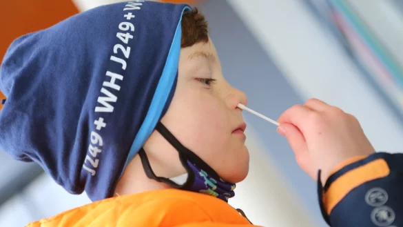 Wattest&auml;bchen gegen Schulbesuch: Ab heute sind Sch&uuml;ler, die sich nicht testen, vom Unterricht ausgeschlossen.&nbsp; - &copy; picture alliance/dpa/dpa-Zentralbild | Matthias Bein