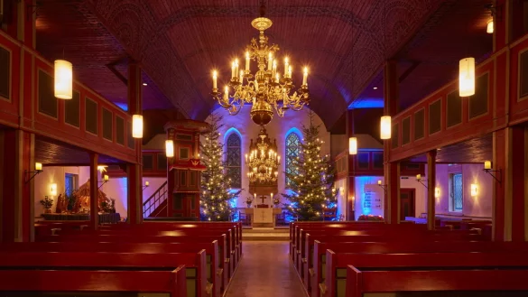 In der Kirche zu Bergkirchen erklingt das letzte weihnachtliche Konzert bei Kerzenschein. - © Kirchengemeinde Bergkirchen