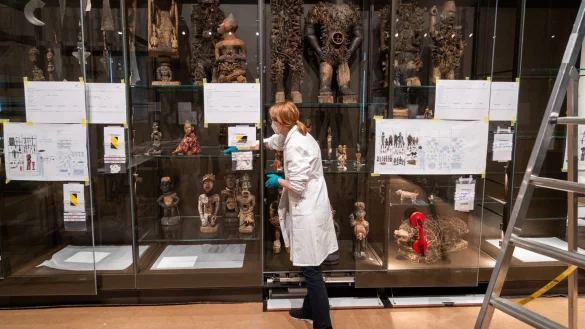 Museen im Humboldt-Forum - &copy; Foto: Christophe Gateau/dpa