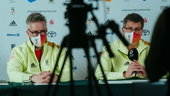 Pressekonferenz - &copy; Foto: Philipp Reinhard/Team Deutschland/dpa