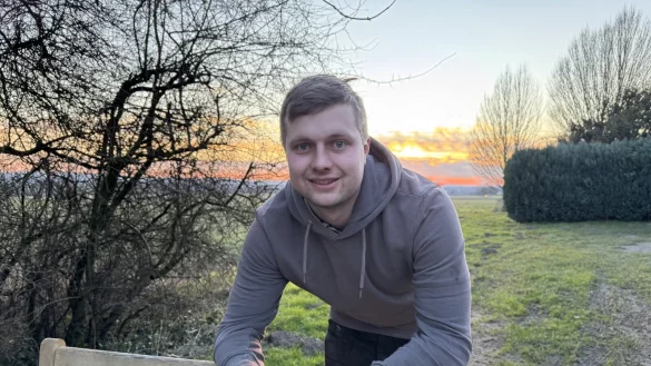 Kim Lennert Teuber liebt die Natur und wollte schon als kleiner Junge unbedingt Landwirt werden. - &copy; Sandra Castrup