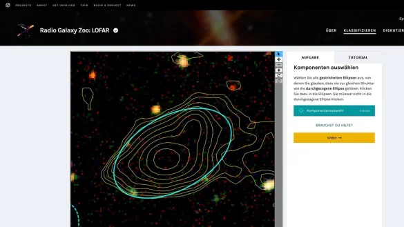 LOFAR-Radioteleskop-Aufnahmen - &copy; Foto: zooniverse.org/dpa-tmn