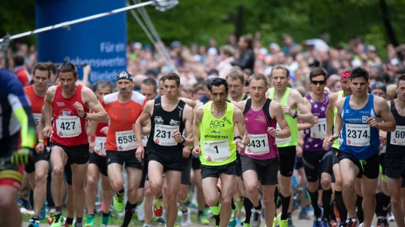 Der Start beim Hermannslauf 2018. - © Archivfoto: Torben Gocke