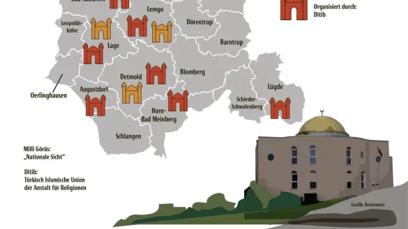 Milli G&ouml;r&uuml;s und Ditib stehen hinter elf muslimischen Gottesh&auml;usern im Kreisgebiet