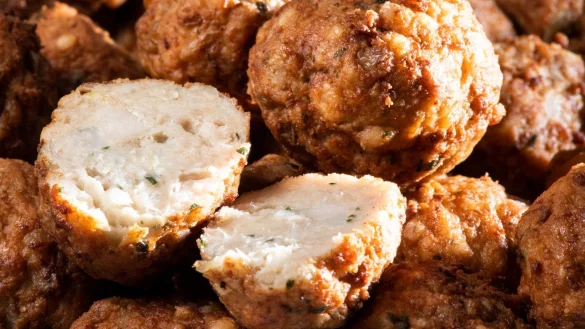 Blick auf Frikadellen - &copy; Foto: Franziska Gabbert