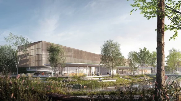 Der Siegerentwurf des Parkhauses Lustgarten: Die Idee, das Areal zusammen mit dem Landestheater zu entwickeln, ist laut Stadt vom Tisch. - &copy; michels architekten