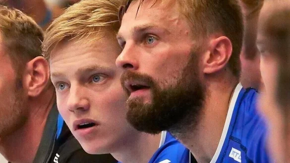 Niko Blaauw (links) r&uuml;ckt auf und &uuml;bernimmt ab Sommer den Platz von Andrej Kogut beim TBV. Foto: J&ouml;rg Hagemann - &copy; J&ouml;rg Hagemann