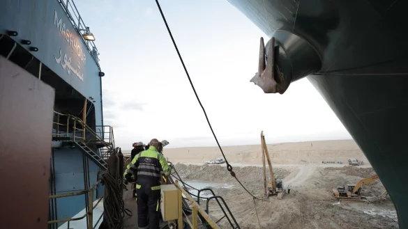 Bergungsaktion - &copy; Foto: Suez Canal Authority/APA Images via ZUMA Wire/dpa