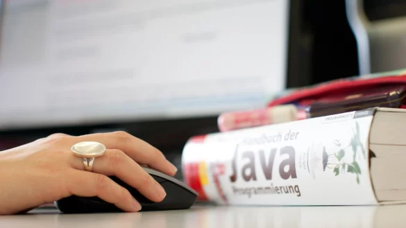 Informatik-Studentin - &copy; Foto: Friso Gentsch/dpa