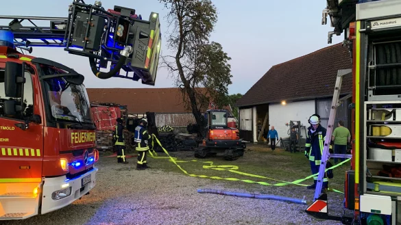 Einsatz an der Bad Meinberger Stra&szlig;e. - &copy; Freitag-TV