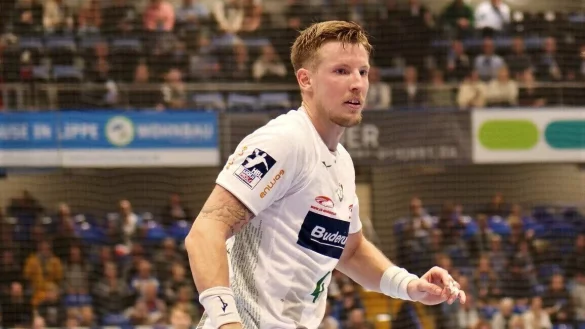 Adam Nyfj&auml;ll freut sich auf eine neue Herausforderung in der Phoenix-Contact-Arena. - &copy; J&ouml;rg Hagemann