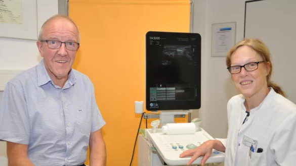 Ricarda Diller, &Auml;rztin im Paderborner Br&uuml;derkrankenhaus St. Josef, hat den Tumor an Wolfgang Rabensteings Bauchspeicheldr&uuml;se entfernt. - &copy; Br&uuml;derkrankenhaus St. Josef