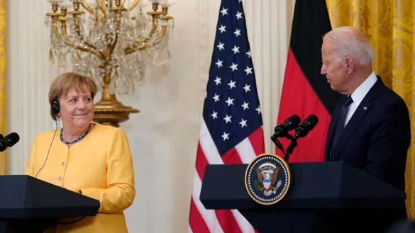 Merkel zu Besuch in den USA - &copy; Foto: Susan Walsh/AP/dpa
