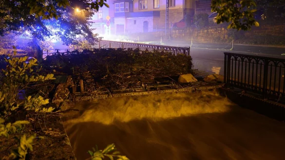 Unwetter in Sachsen - &copy; Foto: Robert Michael/dpa-Zentralbild/dpa