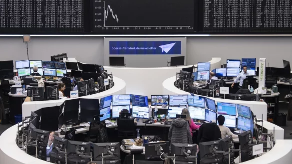 B&ouml;rse in Frankfurt - &copy; Foto: Boris Roessler/dpa