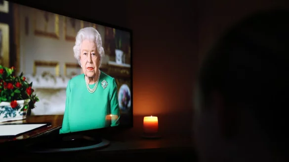 Ansprache der Queen - &copy; Foto: Scott Wilson/PA Wire/dpa