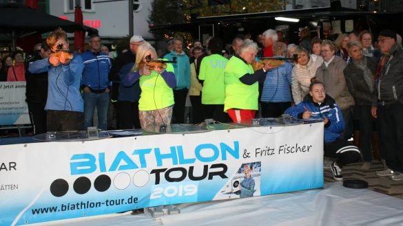 Lemgo ist die letzte Station der Biathlon-Tour 2019. Laufband und Infrarotgewehr stehen dann bereit.&nbsp; - &copy; inMOTION Agentur & Verlag e.K.