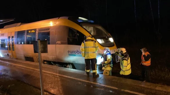 Die Feuerwehr konnte am &Ouml;ltank keinen Schaden feststellen. - &copy; Jobst L&uuml;deking