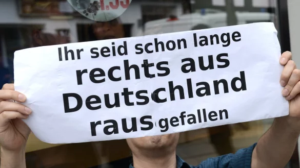 Symbolbild von Demonstration in Bielefeld gegen Rechts. - &copy; Barbara Franke