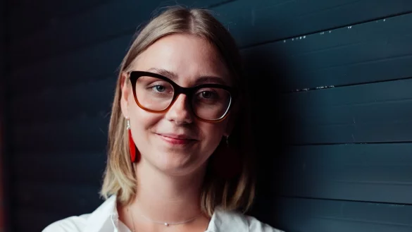 Die 27-jährige Nina Gaedike führt die Jusos in NRW. - © Pascal Skwara