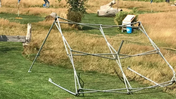 Nach zehn Sekunden war alles schon wieder vorbei, aber die Spuren sind deutlich zu erkennen. - © Dominik Sohn