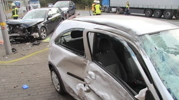 Unfall am Zubringer zur A2 - © Dieter Asbrock