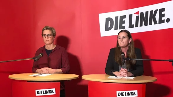 Hennig-Wellsow und Wissler - &copy; Foto: J&ouml;rg Ratzsch/dpa