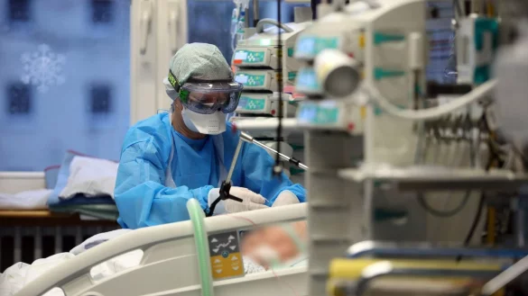 Corona-Situation - &copy; Foto: Bernd W&uuml;stneck/dpa-Zentralbild/dpa