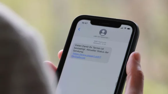 Betrugs-SMS - &copy; Foto: Wolf von Dewitz/dpa