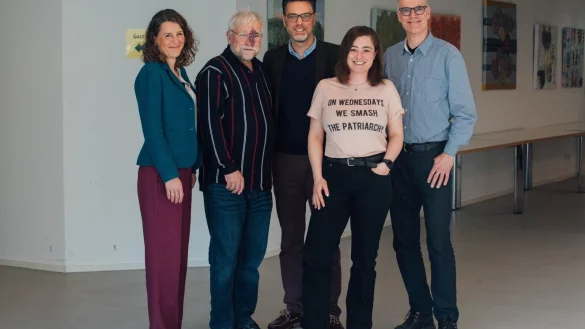 Neuer Fraktionsvorstand: Dr. Inga Loke, Jürgen Hachmeister, Robin Wagener, Julia Eisentraut und Dr. Burkhard Pohl (von links). - © Britta Stricker