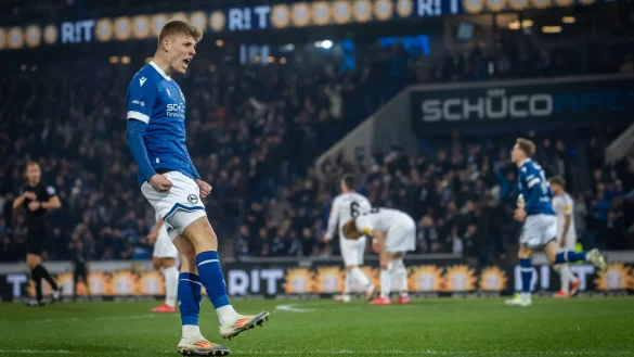 St&uuml;rmer Julian Kania hatte mit zwei Treffern wesentlichen Anteil an Arminias 3:1-Heimsieg gegen den 1. FC Saarbr&uuml;cken. - &copy; Sarah Jonek