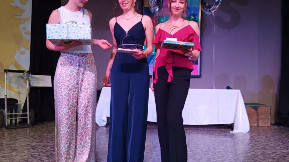 Besonders geehrt wurden (von links) Theresa Kohler, Lotte Schlieker und Pauline Fischer. - © Katja Heine