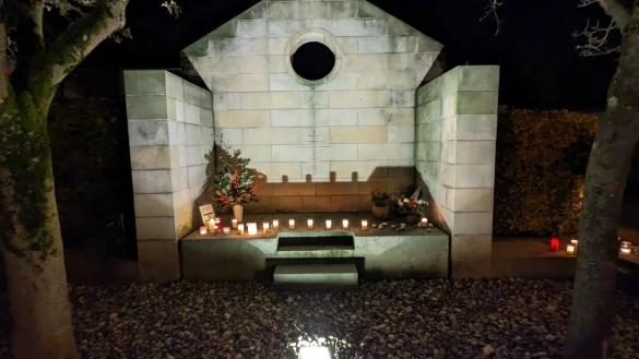 Das Synagogen-Mahnmal in der Neue Stra&szlig;e. - &copy; Alte Hansestadt Lemgo