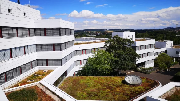 Teilweise gibt es am Kreishaus in Detmold schon Gründächer. Künftig sollen es noch mehr werden. - © Kreis Lippe