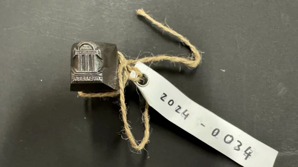 Die sogenannte Punze ist ein seltenes Erinnerungsst&uuml;ck an die absolute Bl&uuml;tezeit Bad Salzuflens als Kur- und Erholungsort. - &copy; Sven Kienscherf