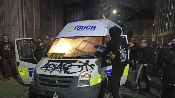 Randale - &copy; Foto: Andrew Matthews/PA/dpa