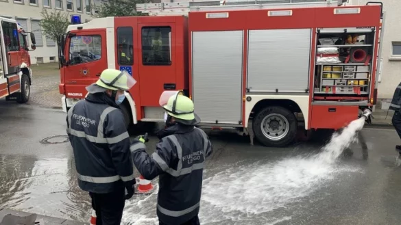 In der Stiftstra&szlig;e mussten etliche Keller freigepumpt werden. - &copy; Freitag TV