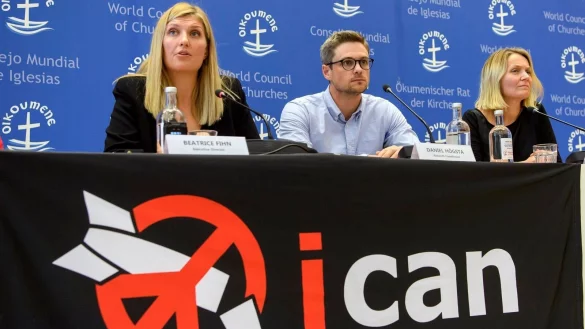 Internationalen Kampagne zur atomaren Abr&uuml;stung - &copy; Foto: Martial Trezzini/KEYSTONE/dpa