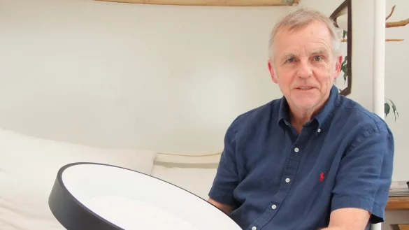 Unternehmer Bernd K&uuml;nnemeyer kommt auch bei 35 Grad ohne Klimaanlage aus. - &copy; Axel B&uuml;rger