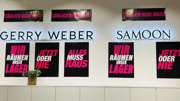 Mode von Gerry Weber im Outlet: Nach Bekanntwerden der Insolvenz der Einzelhandelstochter wurde die Ware hier zu Schleuderpreisen angeboten. - &copy; Nicole Donath