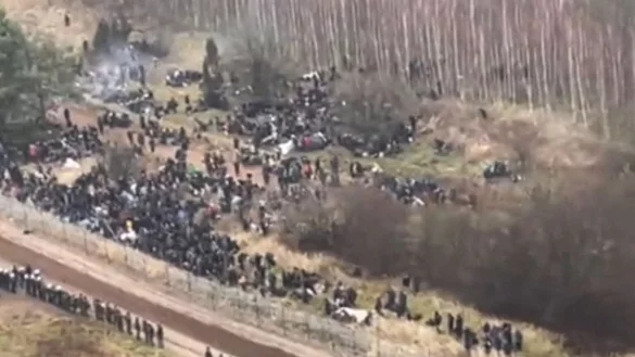 Migranten aus Belarus - &copy; Foto: Polish Ministry Of National Defe/PAP/dpa