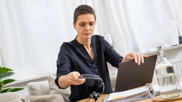 Leistungsdruck im Homeoffice - &copy; Foto: Christin Klose/dpa-tmn