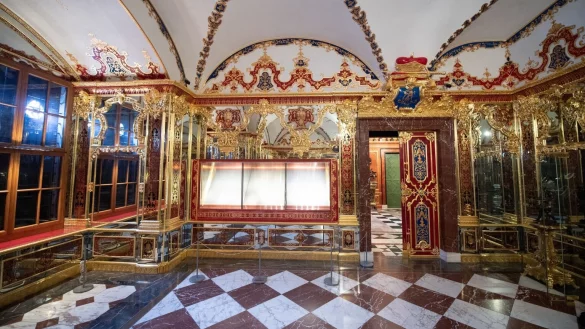 Gr&uuml;nes Gew&ouml;lbe - &copy; Foto: Sebastian Kahnert/dpa-Zentralbild/dpa