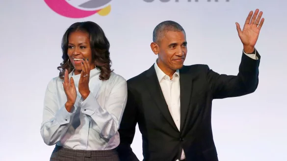 Michelle und Barack Obama - &copy; Foto: Charles Rex Arbogast/AP/dpa
