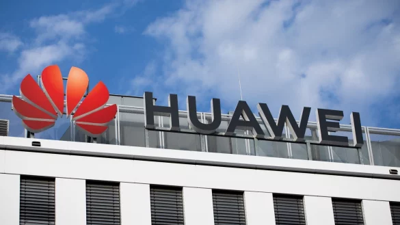 Huawei-Deutschland-Zentrale - &copy; Foto: Rolf Vennenbernd/dpa