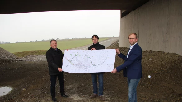 Ab Ende M&auml;rz wird f&uuml;r den Bau der Umgehung gesperrt. - &copy; Katrin Kantelberg