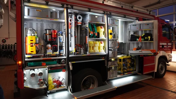 Das neue Fahrzeug der Freiwilligen Feuerwehr Schieder-Schwalenberg hat seinen Standort bei der Einheit Schieder. Es kommt im gesamten Stadtgebiet zum Einsatz. - &copy; Michaela Wei&szlig;e(LZ)