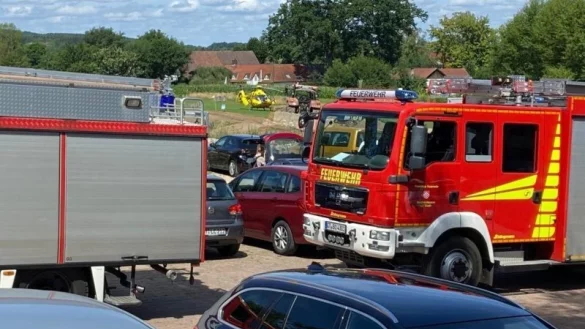 Auf dem Erlebnishof von Bauer Bernd in Borgholzhausen im Kreis G&uuml;tersloh kam es am Donnerstag zu einem Unfall mit t&ouml;dlichen Folgen. - &copy; Matthias Foede